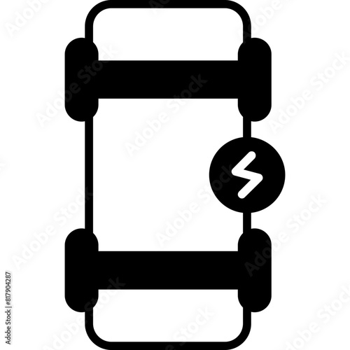 Electric Skateboard Icon