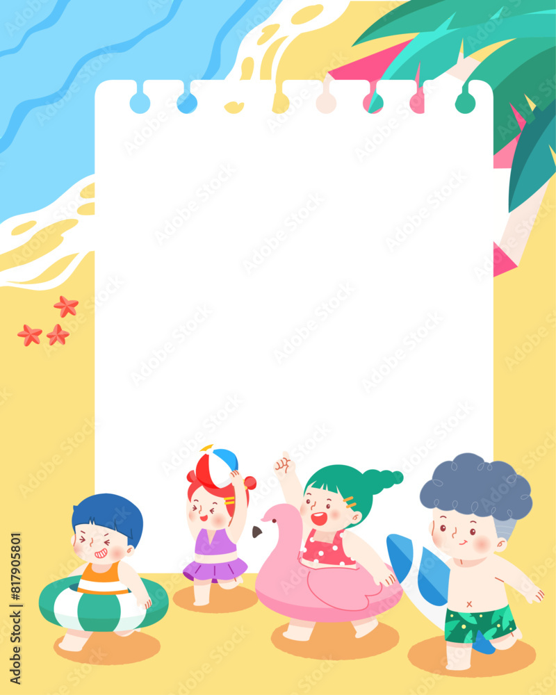 Summer vacation, children, children, beach, swimming pool, beach, sea, summer, water play, fun, cute, character, Summer vacation, children, children, beach, swimming pool, beach, sea, summer, water play, fun, cute, character,