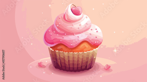 Sweet muffin icon design dessert food delicious sugar
