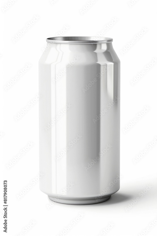 Blank Aluminum Soda Can on White Background for Brand Mockup Blank Aluminum Soda Can on White Background for Brand Mockup