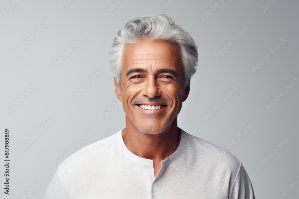 Portrait of a mature man with gray hair and a smiling face Portrait of a mature man with gray hair and a smiling face