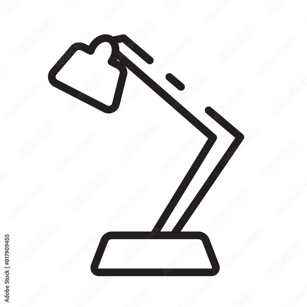Lamp Lightbulb Work Line Icon Lamp Lightbulb Work Line Icon
