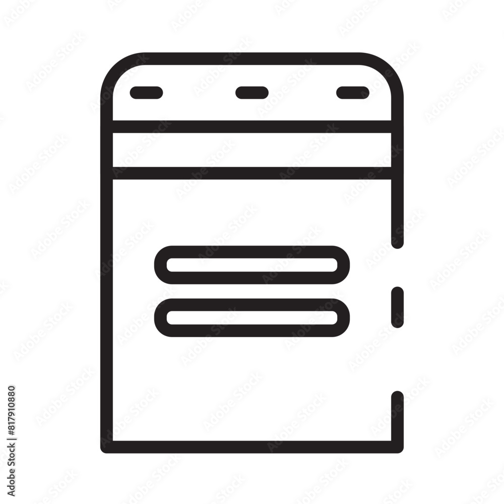 Restaurant Simple Stove Line Icon Restaurant Simple Stove Line Icon