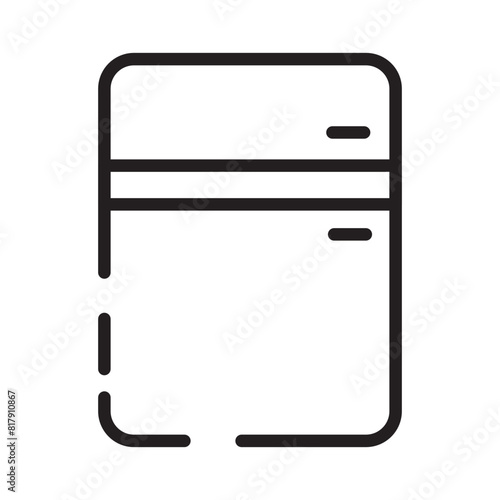 Refrigerator Kitchen Food Line Icon