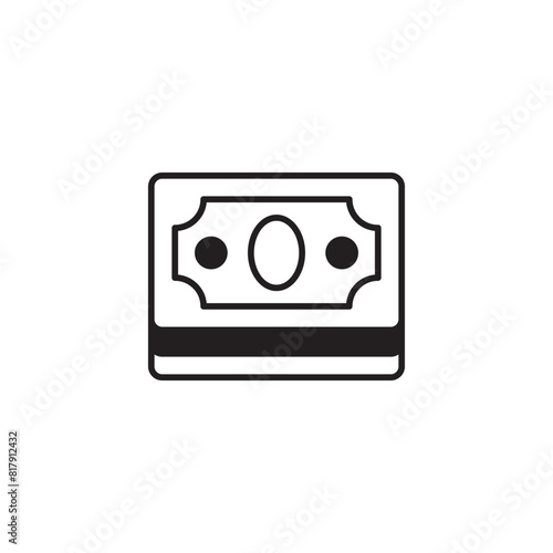 Salary icon design with white background stock illustration