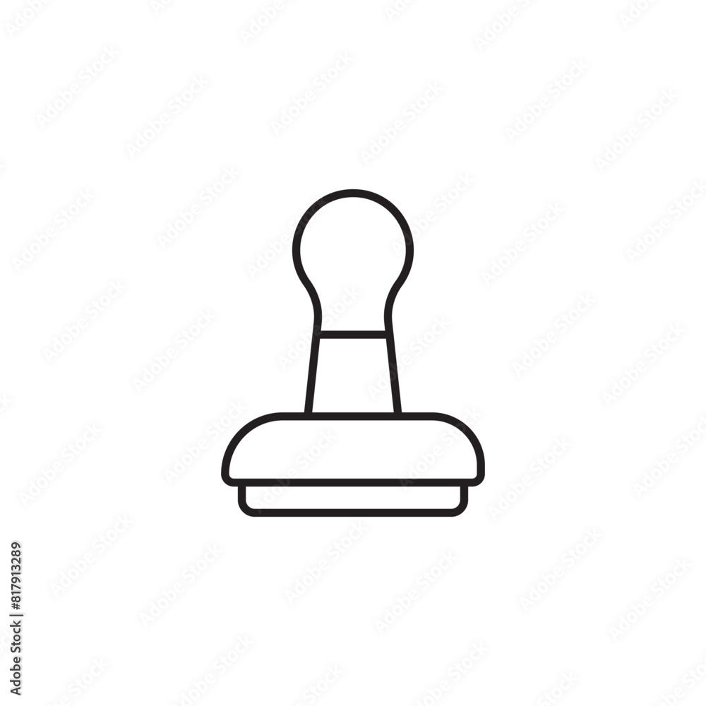 Rubber Stamp icon design with white background stock illustration Rubber Stamp icon design with white background stock illustration