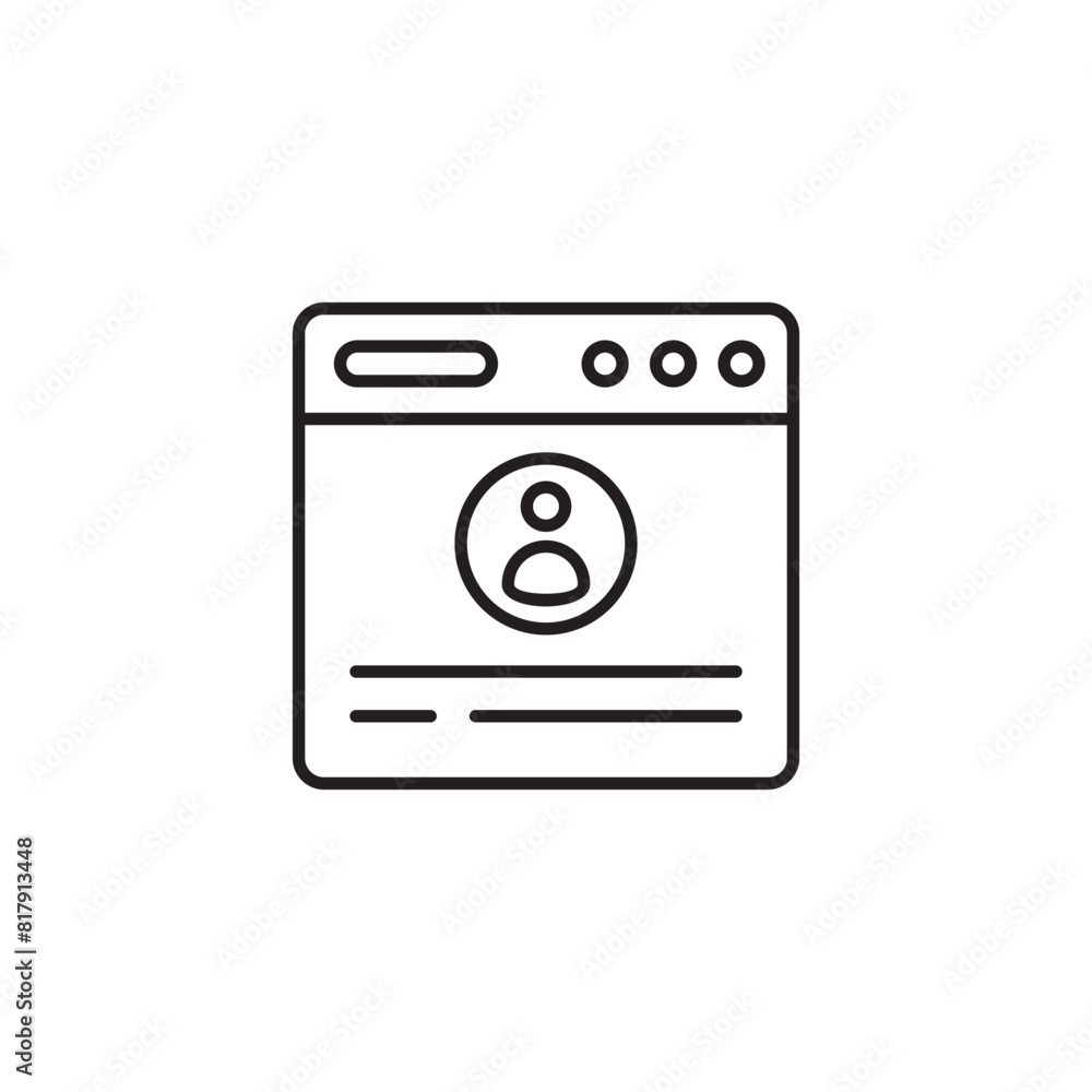 Online Resume icon design with white background stock illustration Online Resume icon design with white background stock illustration