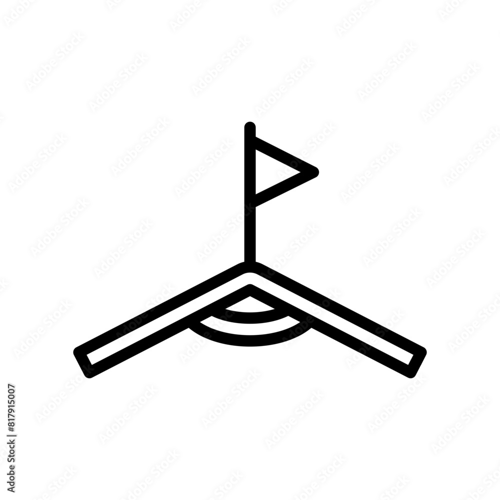 Soccer corner line icon. Soccer icon. Football icon isolated on white background. Transparent background, minimalist symbol. Vector images Soccer corner line icon. Soccer icon. Football icon isolated on white background. Transparent background, minimalist symbol. Vector images