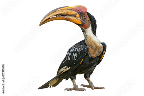 Sulu hornbill isolated on transparent background photo