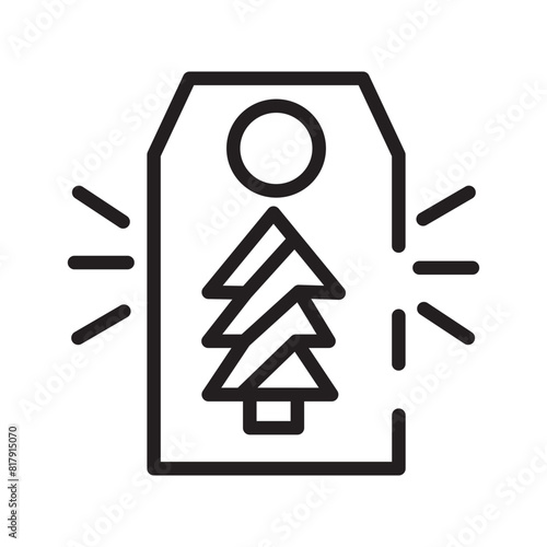 Price Shopping Tag Line Icon