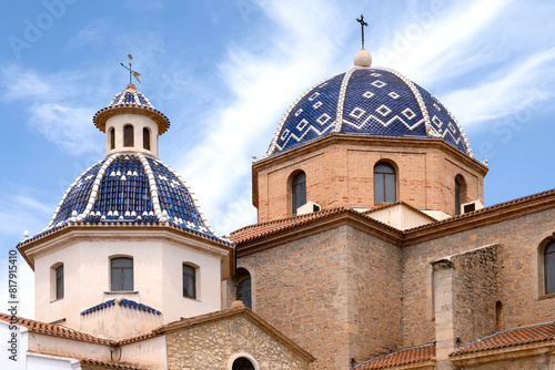 Altea, Costa Blanca, Altstadt und Kirche Nuestra Senora del Consuelo