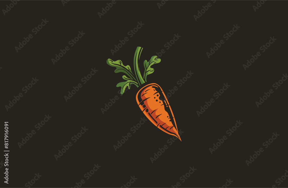 Carrot logo style icon design template flat vector Carrot logo style icon design template flat vector