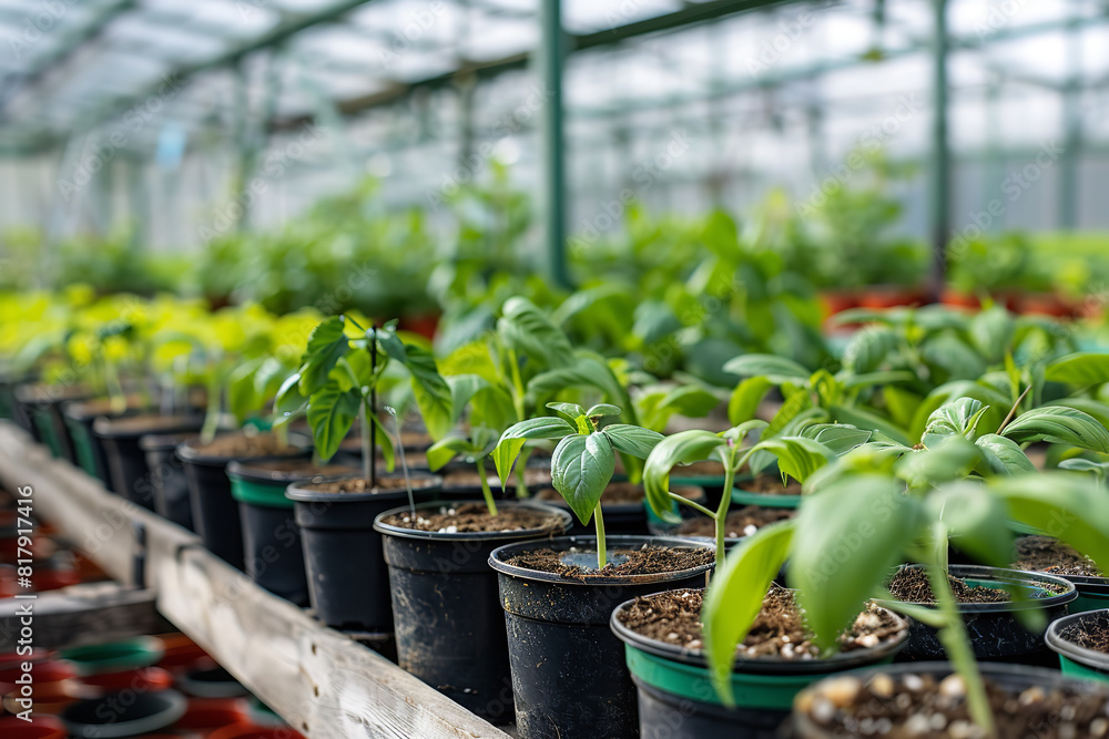 Continuous Plant Growth Presented in a Well-Maintained Greenhouse Continuous Plant Growth Presented in a Well-Maintained Greenhouse