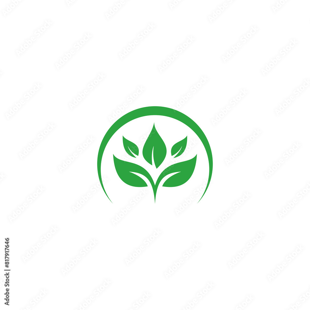green leaf nature vector logo design green leaf nature vector logo design