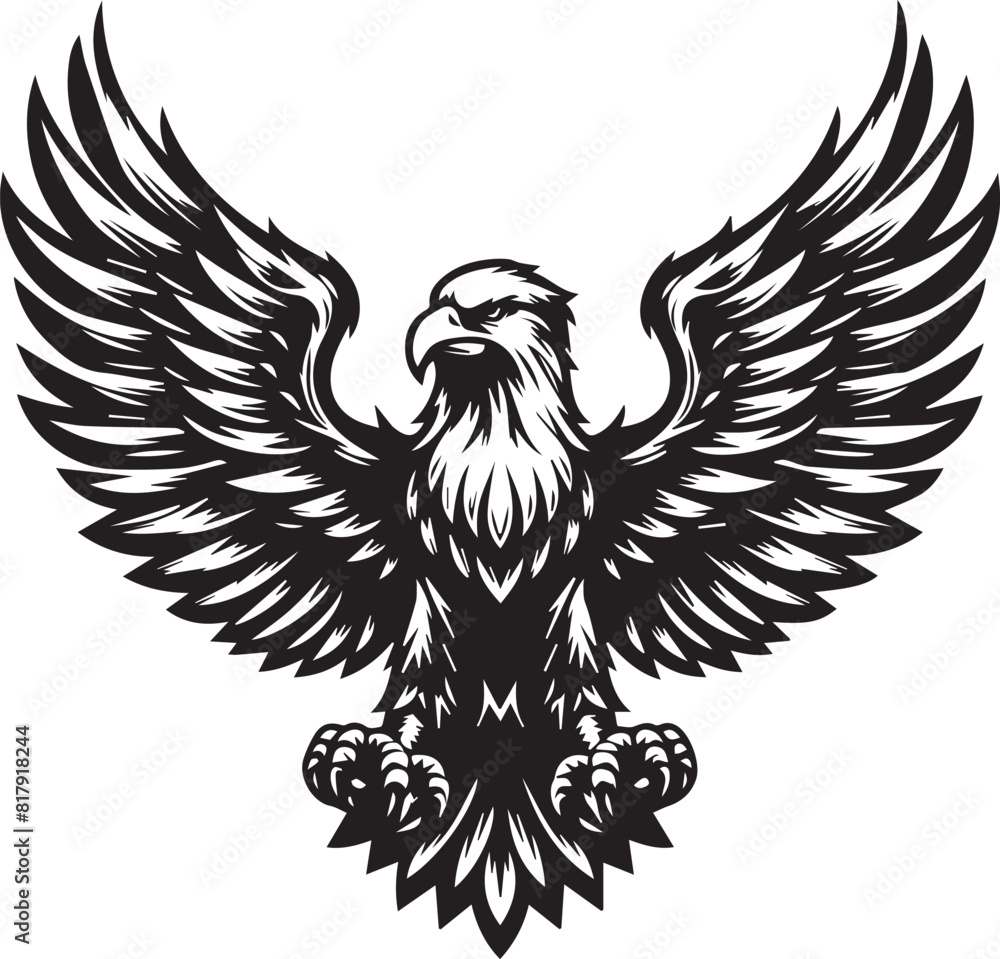 Fototapeta premium eagle and wings