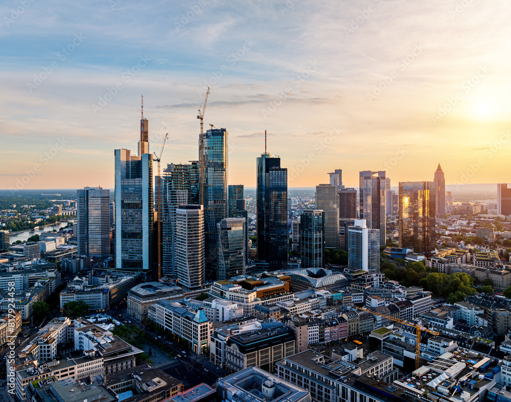 Fototapeta premium Frankfurt am Main Skyline