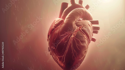 human heart anatomy 3d visualisation.