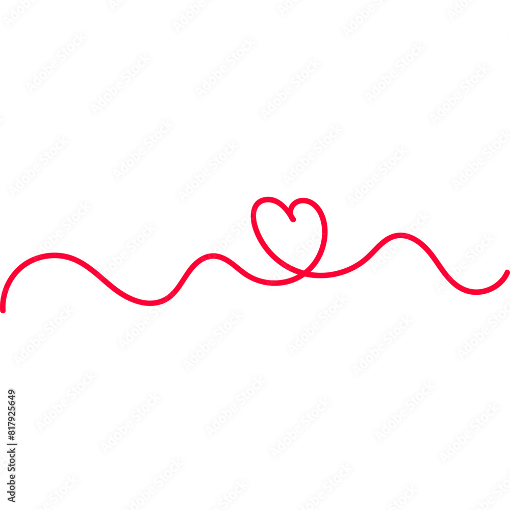 Heart Scribble Line Heart Scribble Line