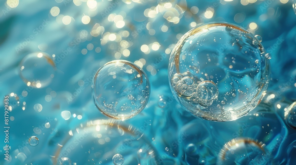 A picture of a water bubbles A picture of a water bubbles