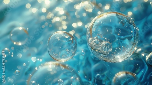 Wallpaper Mural A picture of a water bubbles Torontodigital.ca