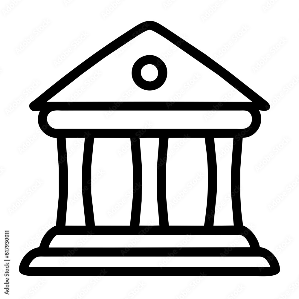 bank outline icon bank outline icon