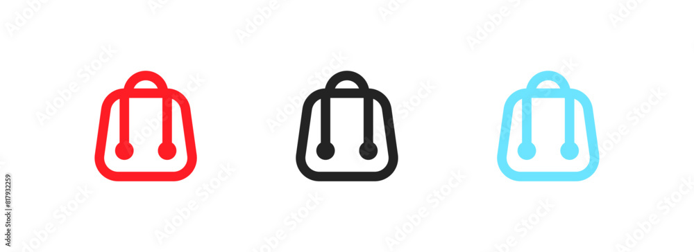 Shop badge icons. Flat style. Vector icons Shop badge icons. Flat style. Vector icons