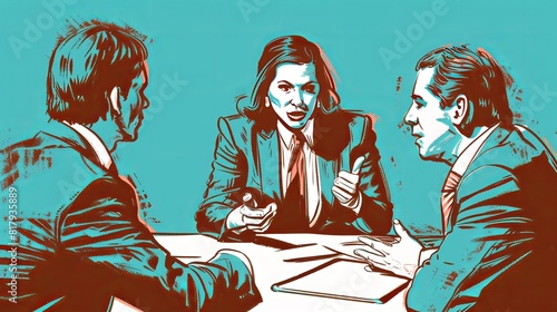 Lawyer in Mediation: During a mediation session, a lawyer represents their client, negotiating with opposing parties to reach a fair and amicable resolution