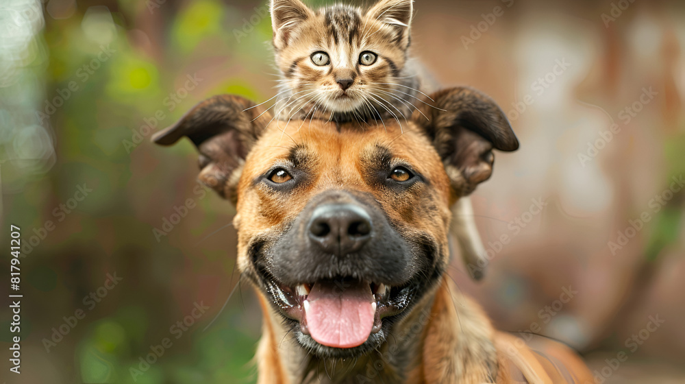 A Cat on the of the Dog ,generative ai A Cat on the of the Dog ,generative ai