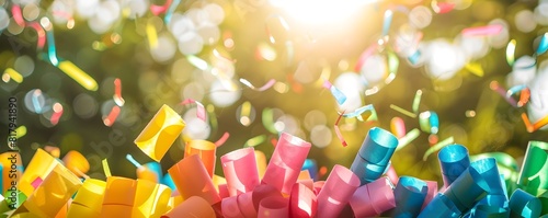 Vibrant Party Poppers Baski...