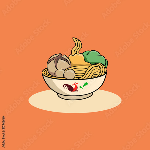 bakso meatball indonesian food bowl