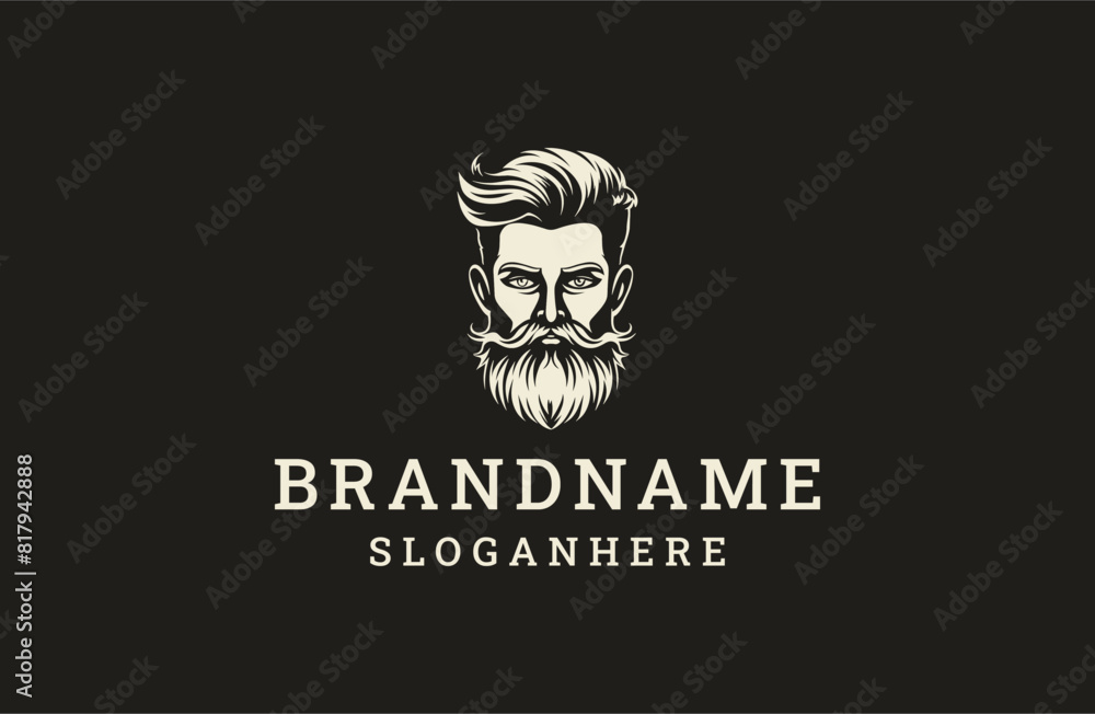 Man logo style icon design template flat vector Man logo style icon design template flat vector