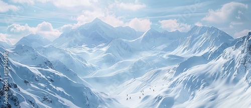 Winter mountain landscape © Yelena