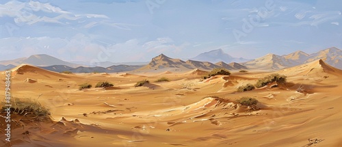 Panorama of the desert
