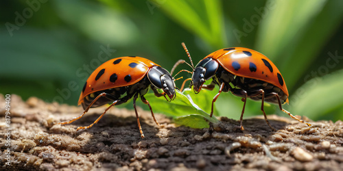 ladybug on a leaf