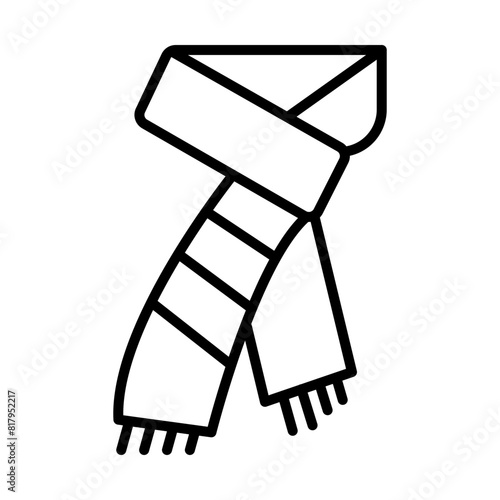 Scarf line icon