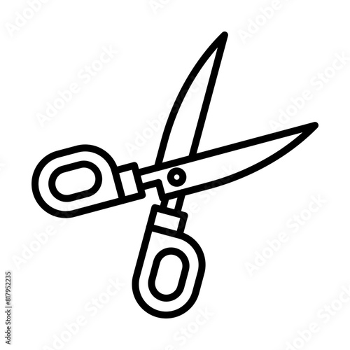 Scissors line icon