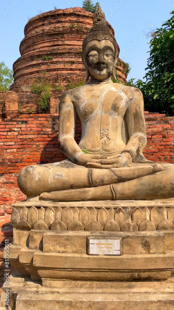 Buddha statue in the historic city of Ayutthaya, Thailand Buddha statue in the historic city of Ayutthaya, Thailand