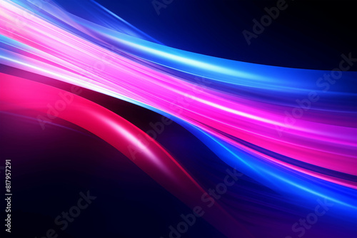 Abstract background with smooth light trails