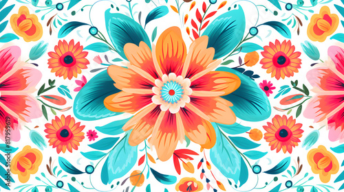 Wallpaper Mural boho summer pattern print design abstract graphic poster background Torontodigital.ca