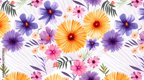 Wallpaper Mural boho summer pattern print design abstract graphic poster background Torontodigital.ca