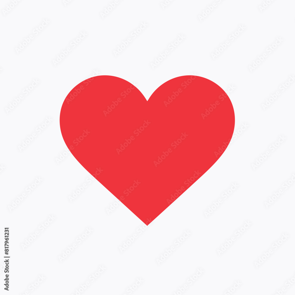 vector heart in white background vector heart in white background