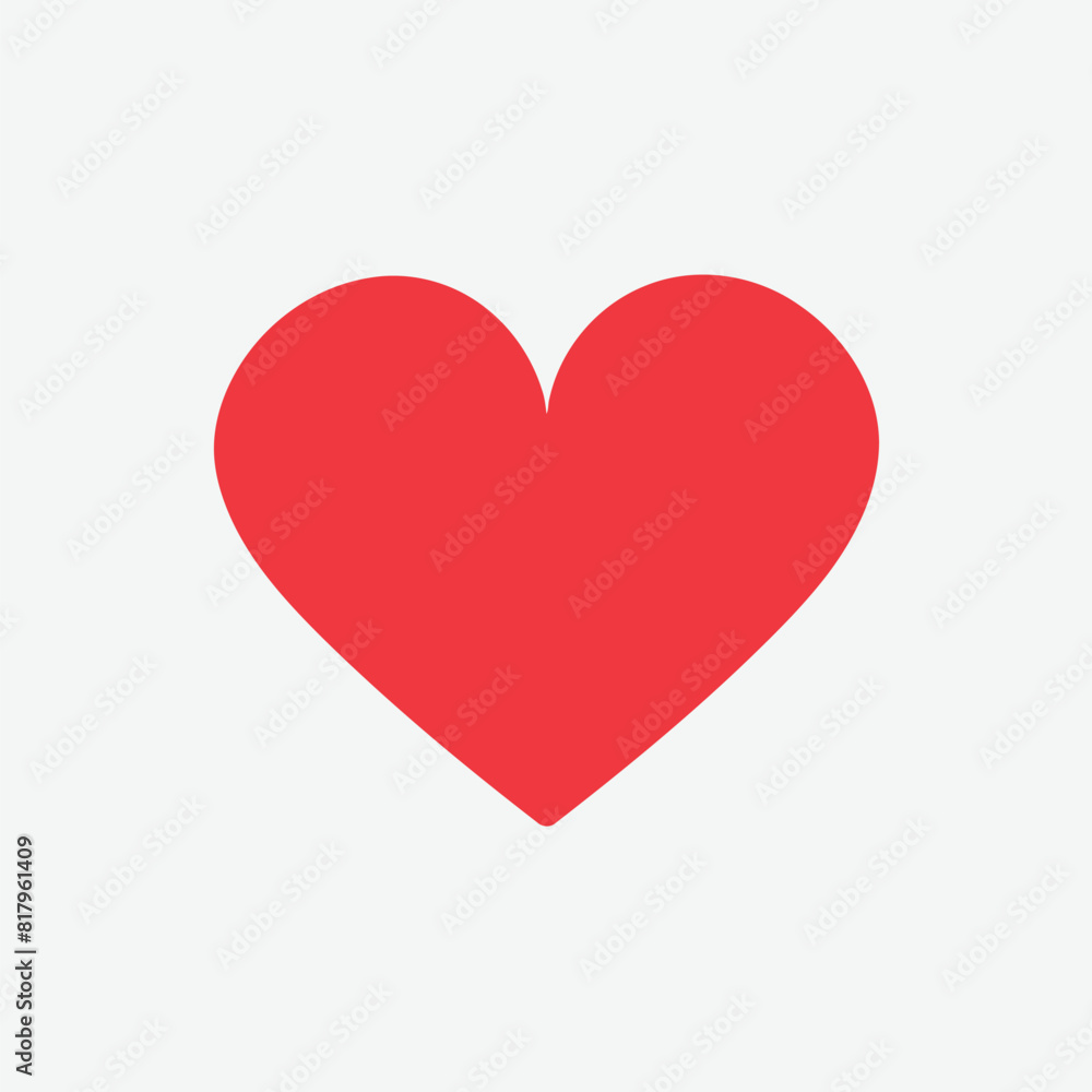vector heart in white background vector heart in white background