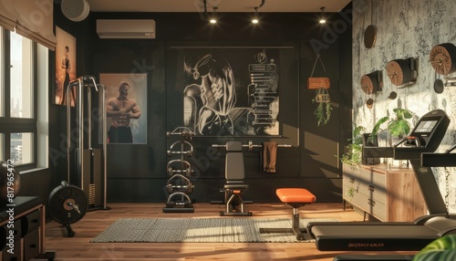 Wallpaper Mural The home gym is the perfect way to get in shape and stay healthy. With a variety of equipment, you can get a full-body workout without ever leaving your home. Torontodigital.ca