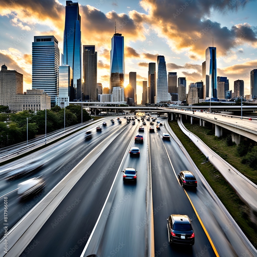 Fototapeta premium traffic at night