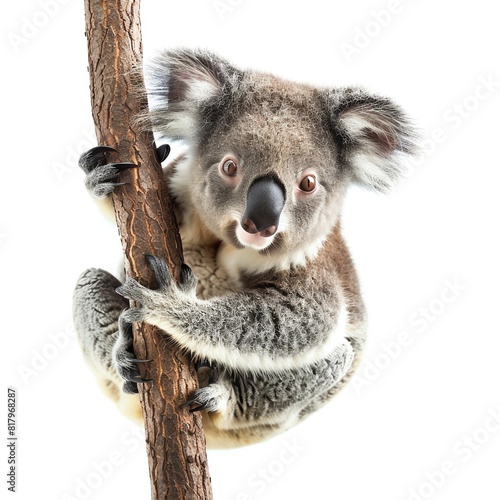 a photo of Koala  isolated on white background.