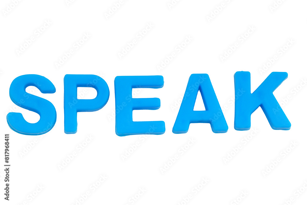 Blue Letters SPEAK isolate no white background.png Blue Letters SPEAK isolate no white background.png