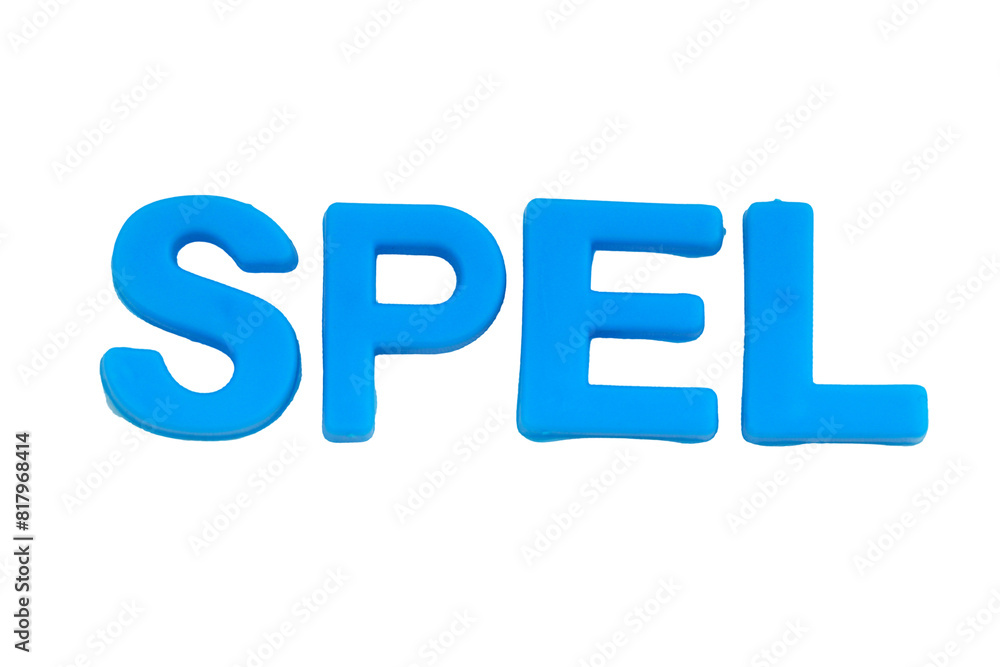 Blue Letters SPEL isolate no white background.png Blue Letters SPEL isolate no white background.png