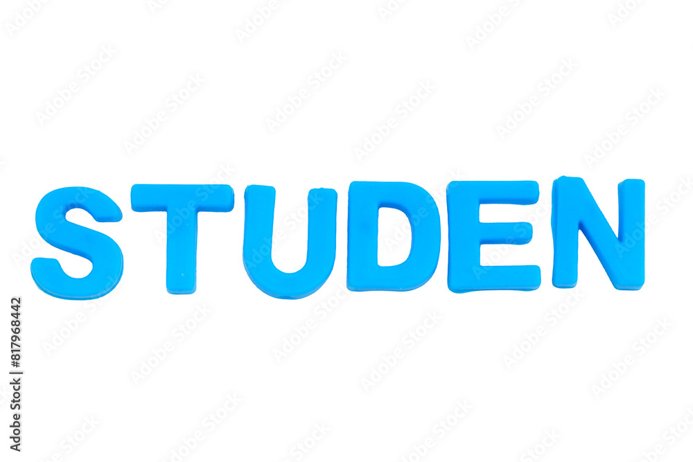 Blue Letters STUDEN isolate no white background.png Blue Letters STUDEN isolate no white background.png