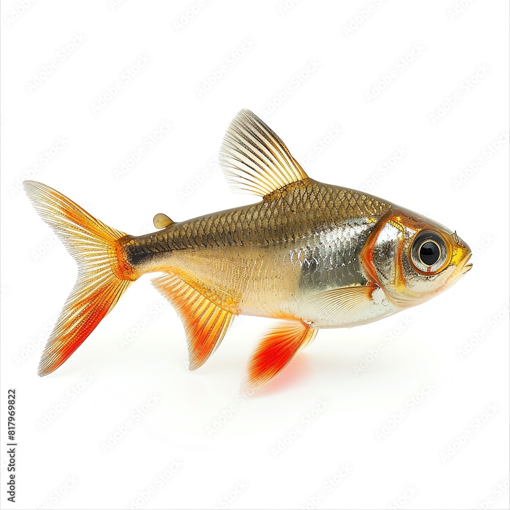 a photo of Tetra, isolated on white background. a photo of Tetra, isolated on white background.