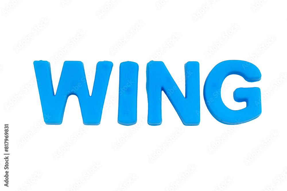 Blue Letters WING isolate no white background.png Blue Letters WING isolate no white background.png
